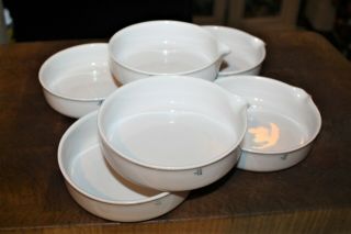 6 Vintage Coors Porcelain Company Evaporating Dishs 4 1/4 