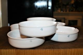 6 Vintage Coors Porcelain Company Evaporating Dishs 4 1/4 