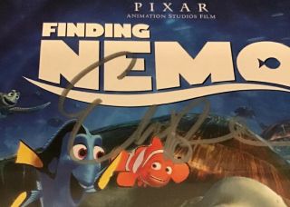Finding Nemo DVD Autographed by Ellen DeGeneres In Sliver Item 2