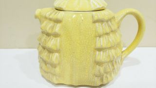 Vintage Sadler Ye DainTee Ladyee Teapot,  Made in England,  Yellow 3
