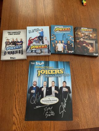 Impractical Jokers Signed Poster And Dvds