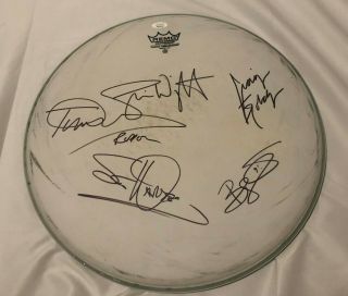 Dio Disciples Signed Remo Drumhead W/ Jsa