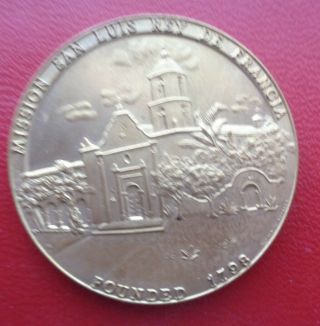 Mission San Luis Rey Commenorative Medal (only 2,  500 Minted)