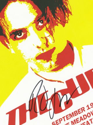 The Cure Robert Smith autographed gig poster 3