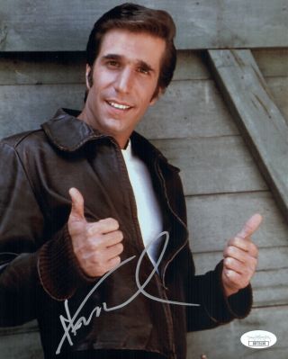 Henry Winkler Signed Happy Days The Fonz 8x10 Photo In Person Autograph Jsa