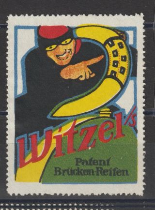 German Poster Stamp Car Tyres Design