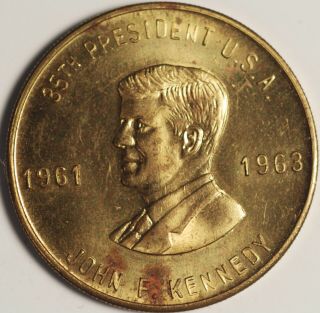 John F.  Kennedy 35th President 1961 - 63 Token Taylor Drugs Since 1897 Look 28mm