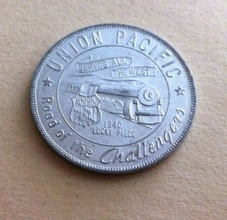 1940 Union Pacific Railroad Challenger - Streamliner Aluminum Lucky Piece