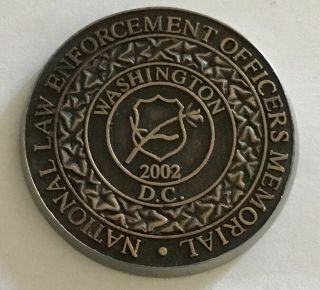 National Law Enforcement Officer Memorial Washington Dc Coin Medal Police
