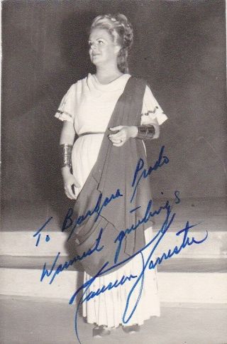 Maureen Forrester Opera Contralto Signed Photo As Orfeo