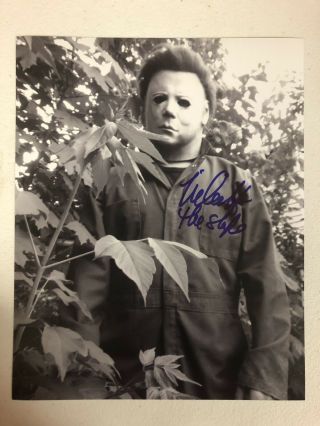 Halloween Michael Myers Nick Castle Signed Autographed 8x10 Photo 4 Exact Proof