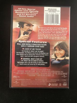 Burt Reynolds Autographed Smokey And The Bandit DVD 3