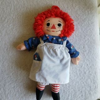 Vintage Raggedy Ann Cloth Doll By Playskool/hasbro 12 Inch 1987