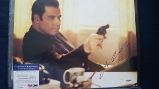 John Travolta Pulp Fiction Signed 11x14 Photo Psa/dna