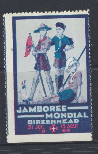 Uk Poster Stamp Scouts Birkenhead Jamboree