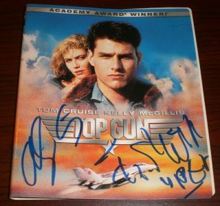 Tom Skerritt & Anthony Edwards Signed Top Gun Hd Dvd Cover Only Autograph