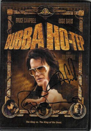 Bubba Ho Tep Dvd Signed X3 By Bruce Campbell Reggie Bannister Don Coscarelli