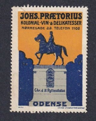 Denmark Poster Stamp PrÆtorius Wine Shop Odense