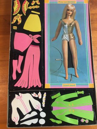 1970 Complete Colorforms 510 BARBIE Dress - Up Kit w 2