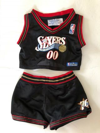 Build A Bear Philadelphia Seventy Sixers 76ers Basketball Uniform Jersey Shorts