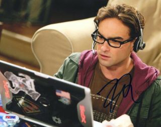 Johnny Galecki Signed 8x10 Big Bang Theory Photo / Autograph Psa/dna