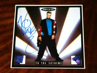 Vanilla Ice Signed To The Extreme 12x12 Album Cover Photo Hip Hop Rapper