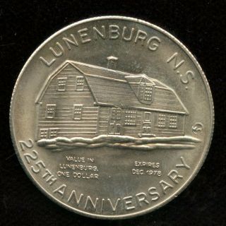 1978 Lunenburg Ns Trade Dollar Token Canada - Home Port Of The Bluenose
