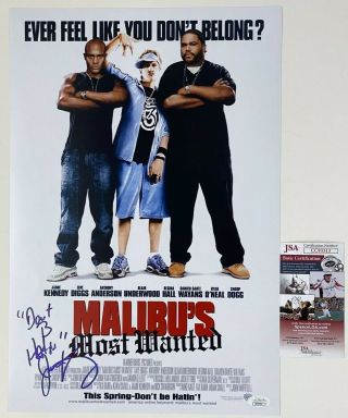Jamie Kennedy Signed 12x18 Poster Malibu’s Most Wanted B - Rad Don’t B Hatin Jsa