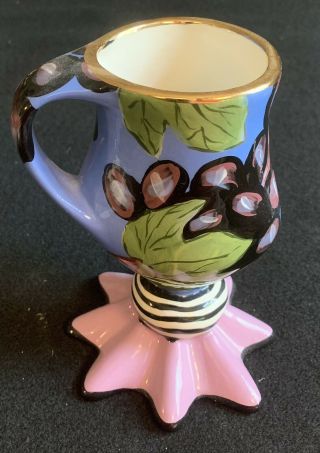 Droll Designs Mug Grapes Hand Painted