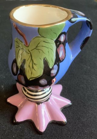 Droll Designs Mug Grapes Hand Painted 3