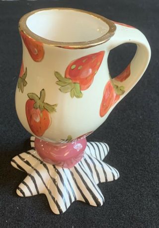 Droll Designs Mug Strawberries Hand Painted