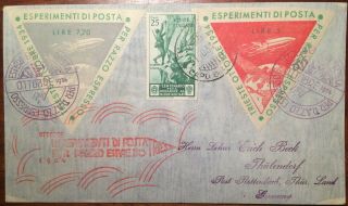 Trieste Italy Airmail First Experimental Rocket Mail Cover To Germany 1934