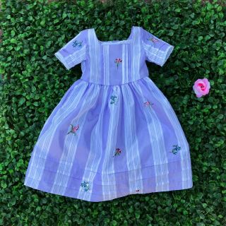 American Girl Doll Felicity Purple Traveling Gown - Meet Dress - Retired