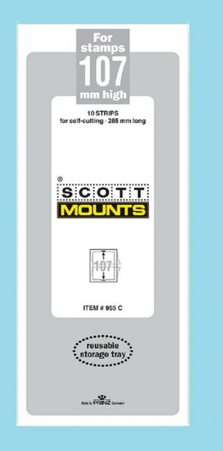 Scott Or Prinz 107 Strip 265 Clear Mounts (pkg 10) 00955c)
