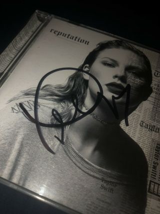 Taylor Swift Rare Signed Cd Reputation