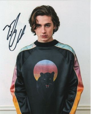 Timothee Chalamet Call Me By Your Name Autographed Signed 8x10 Photo Mr057