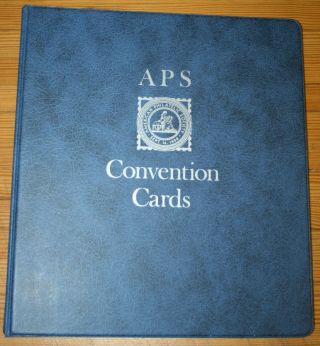 13 Convention Cards American Philatelic Society 1977 - 1989 Stamps Show