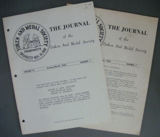 2 Scarce Early Tams Journals - 1964 Volume Iv Number 1 & 2