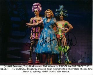 Priscilla Queen Of The Desert Broadway Cast 8x10 Hand Signed Autograph Photo