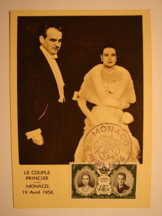 (bu3652) Rainier And Princess Grace 1956 Monaco Maximum Maxi Card Postcard