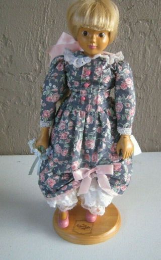 Robert Raikes Claire Wooden Doll 16.  5 " Tall Great Shape Lc13