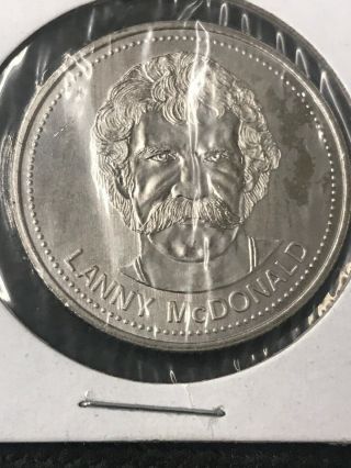 Vintage Lanny Mcdonald Calgary Flames 1982 Collectable Trade Coin Token P5