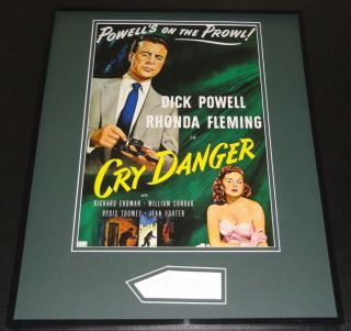 Richard Erdman Signed Framed 16x20 Photo Poster Display Cry Danger