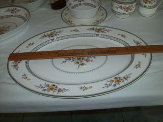 Vintage Discontinued Mikasa Bone China Chippendale Large 17 " X 12 " Oval Plater