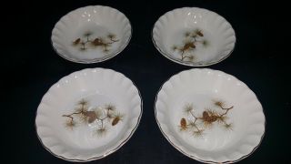 W.  S.  George Pinecone Soup Bowls Set Of 4