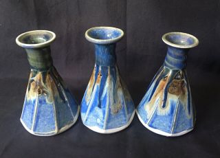 Vintage Phil Mayhew Beersheba Tennessee Pottery Porcelain Bottomless Bud Vases?