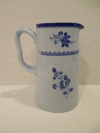Copeland Spodes Gloucester Fine Stone Blue Foral Design Spode 6 - 1/2 " Tall Y2989