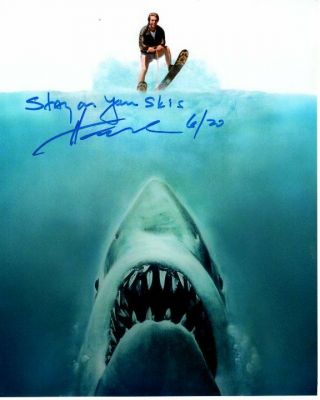 Henry Winkler Signed Happy Days Fonzie Jumping The Shark Photo Great Content