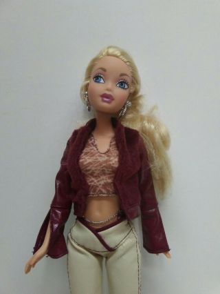 Mattel My Scene Kennedy Barbie Doll Blonde Hair Blue Eyes,  Earrings,  Waist Chain