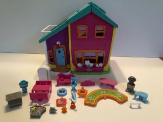 Polly Pocket Magnetic Doll House Elevator Mattel 2002 Playset Toy Great Cond